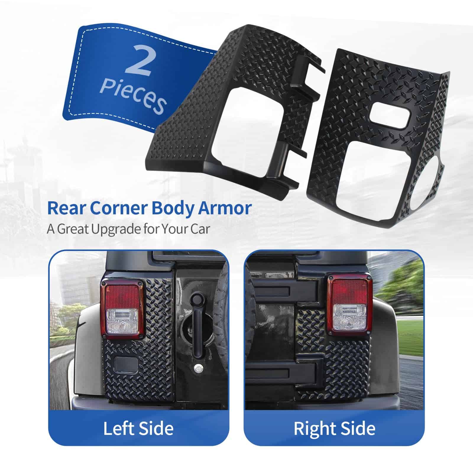 RT-TCZ para Wrangler JK Armor de lado trasero, Cubierta de - Imagen 3