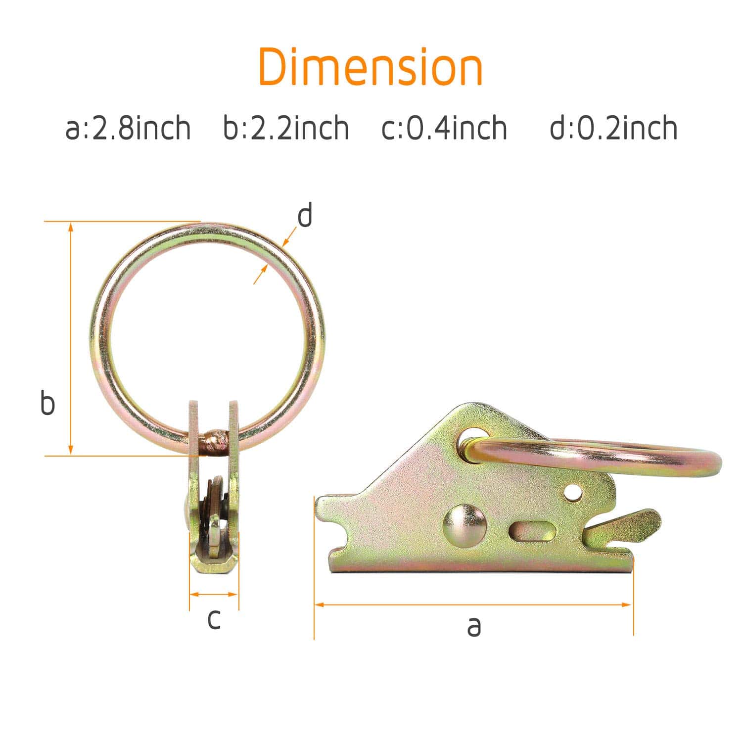 Accesorios de amarre E Track de Trekassy, Anillas en O de - Imagen 5