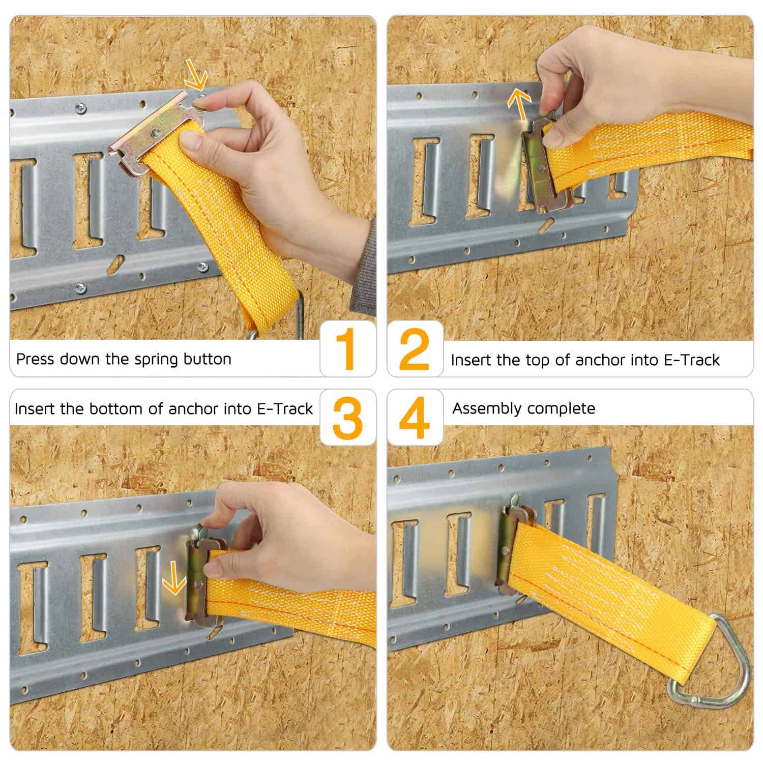 Accesorios de amarre E Track de Trekassy, Anillas en O de - Imagen 7