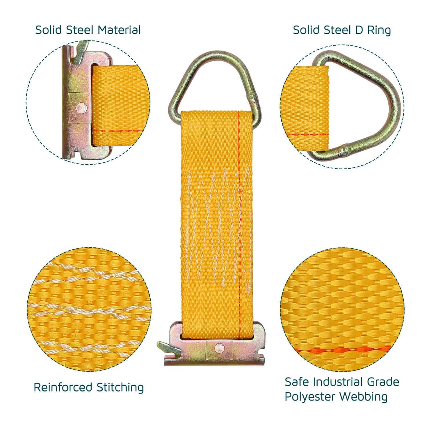 Accesorios de amarre E Track de Trekassy, Anillas en O de - Imagen 3