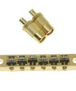 Puente de Sillín de Rodillo de Guitarra Dorado KAISH para