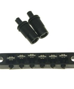 Puente de sillín de rodillo de guitarra KAISH negro