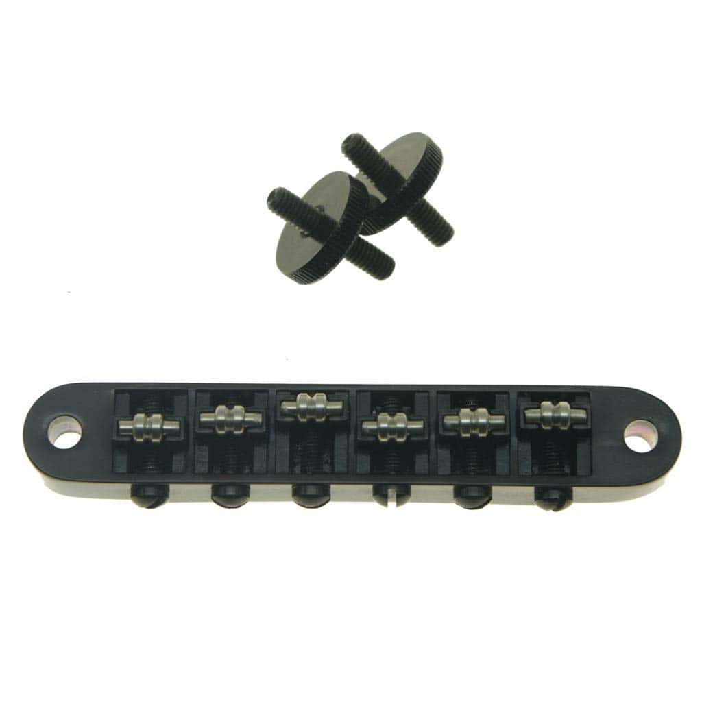 Puente de sillín de rodillo para guitarra KAISH negro