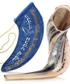 Juego de Shofar Sagrado de Cuerno de Carnero 14"-16" por