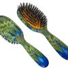 Cepillo de Pelo de Cerda de Jabalí Natural -Pavos Reales