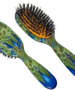 Cepillo de Pelo de Cerda de Jabalí Natural -Pavos Reales