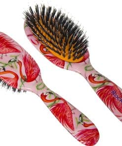Cepillo para el Cabello de Cerdas Naturales -Flamencos