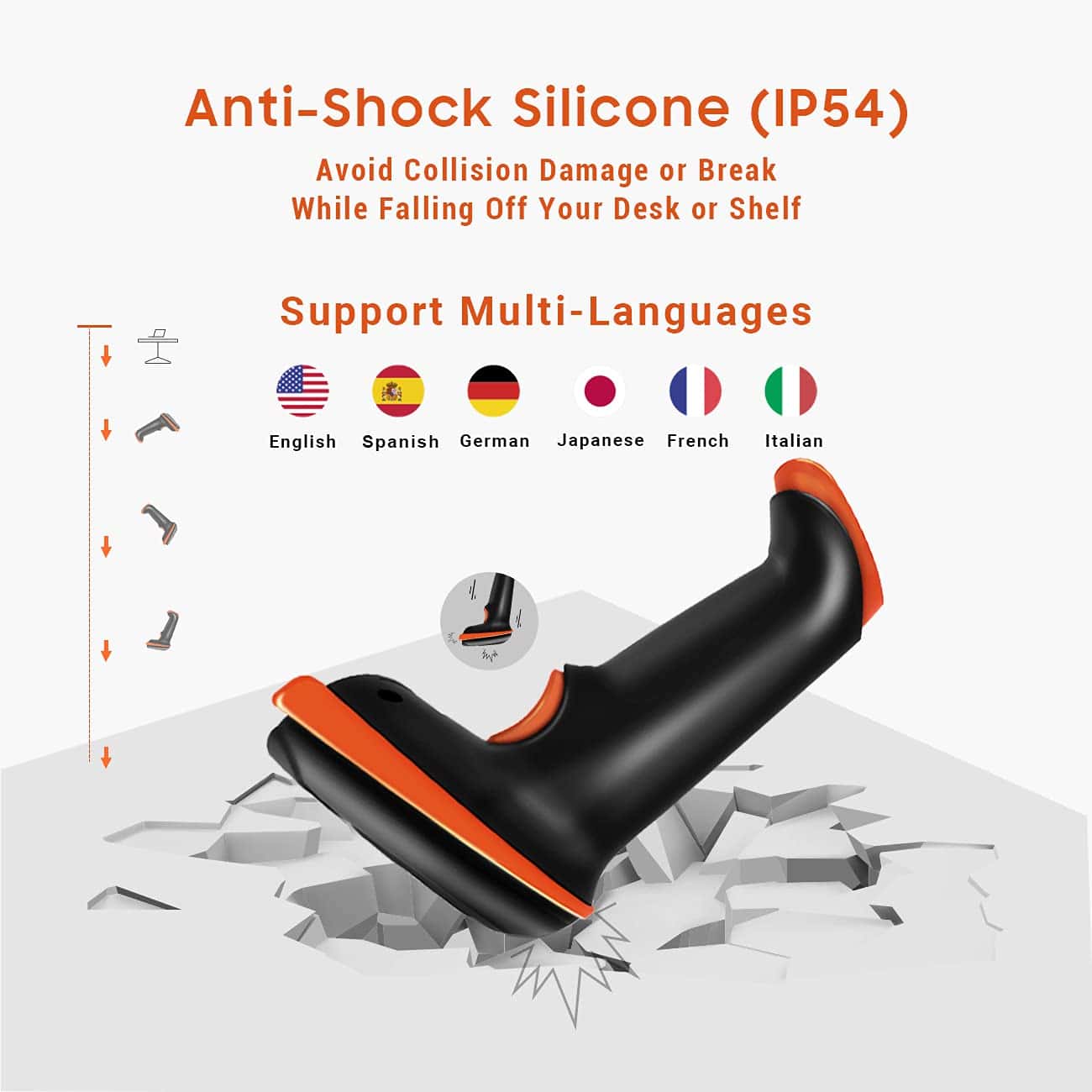 Escáner de Código de Barras Inalámbrico y alámbrico 1D 2D - Imagen 6