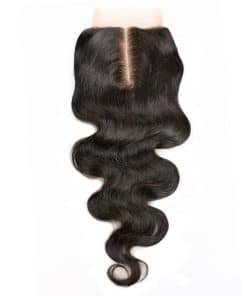 Cierre de Encaje de Pelo Humano Onda del Cuerpo 8A