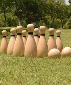 Juego de Bolos Gigante de Madera para Exteriores NI-ROU,