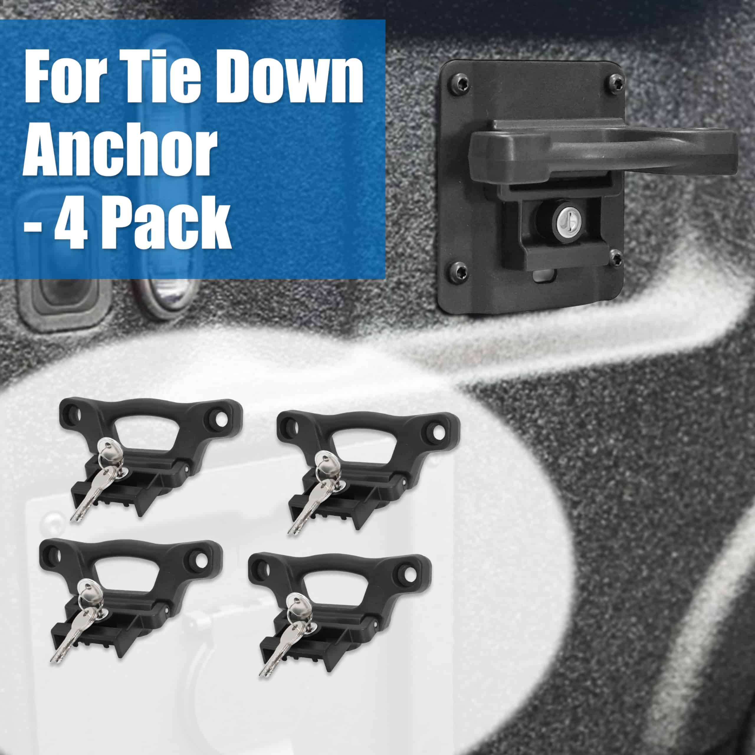 4 Pack F150 Anclas de Amarre F250 F350 2015 2016 2017 2018 - Imagen 6