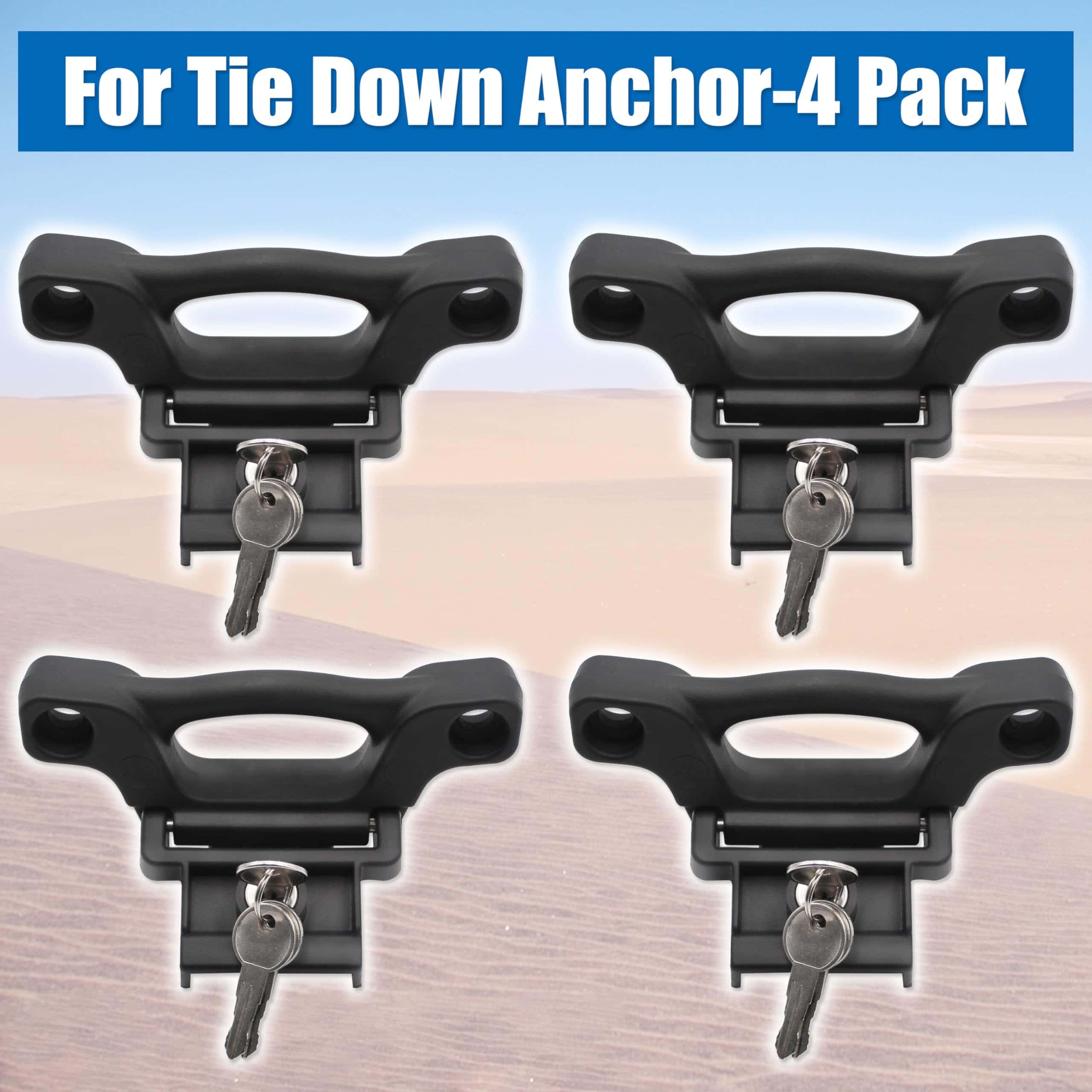 4 Pack F150 Anclas de Amarre F250 F350 2015 2016 2017 2018 - Imagen 3