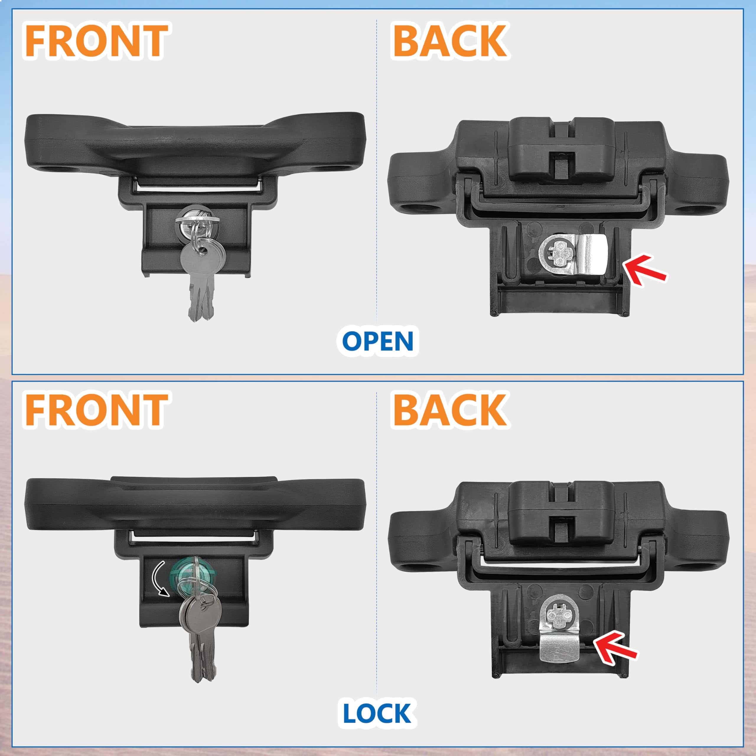 4 Pack F150 Anclas de Amarre F250 F350 2015 2016 2017 2018 - Imagen 8