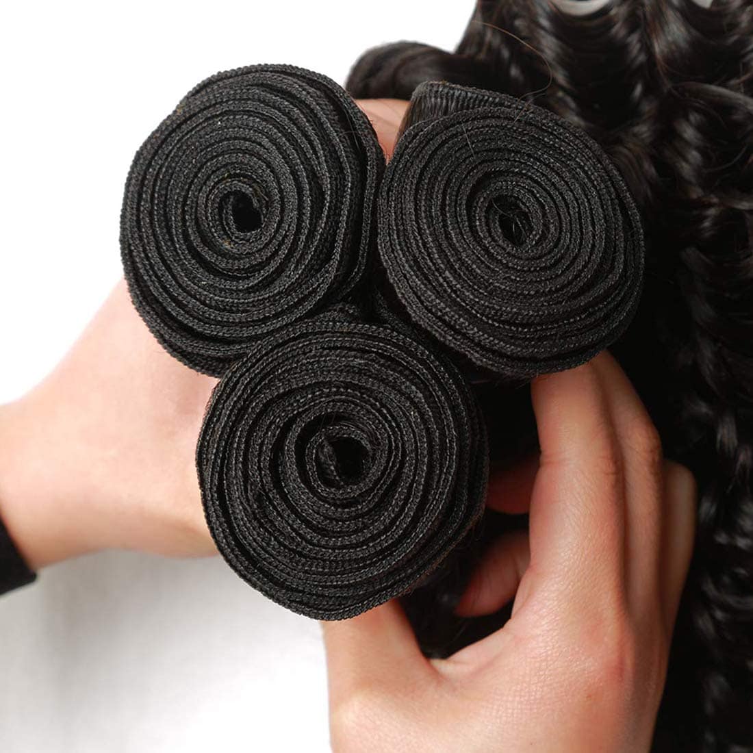 Angie Queen Brazilian Virgin Hair Deep Wave One Bundle 100% - Imagen 5