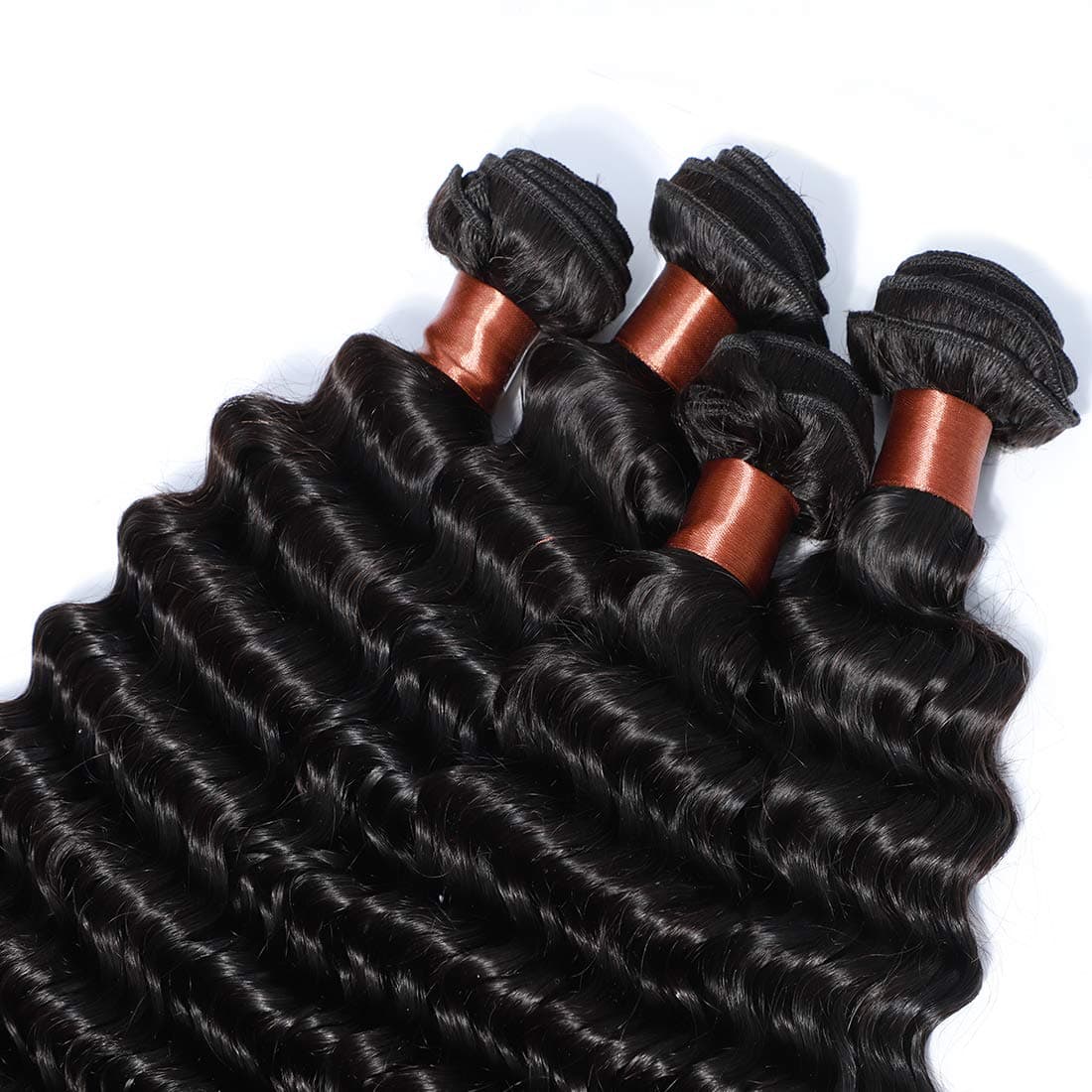 Angie Queen Brazilian Virgin Hair Deep Wave One Bundle 100% - Imagen 6