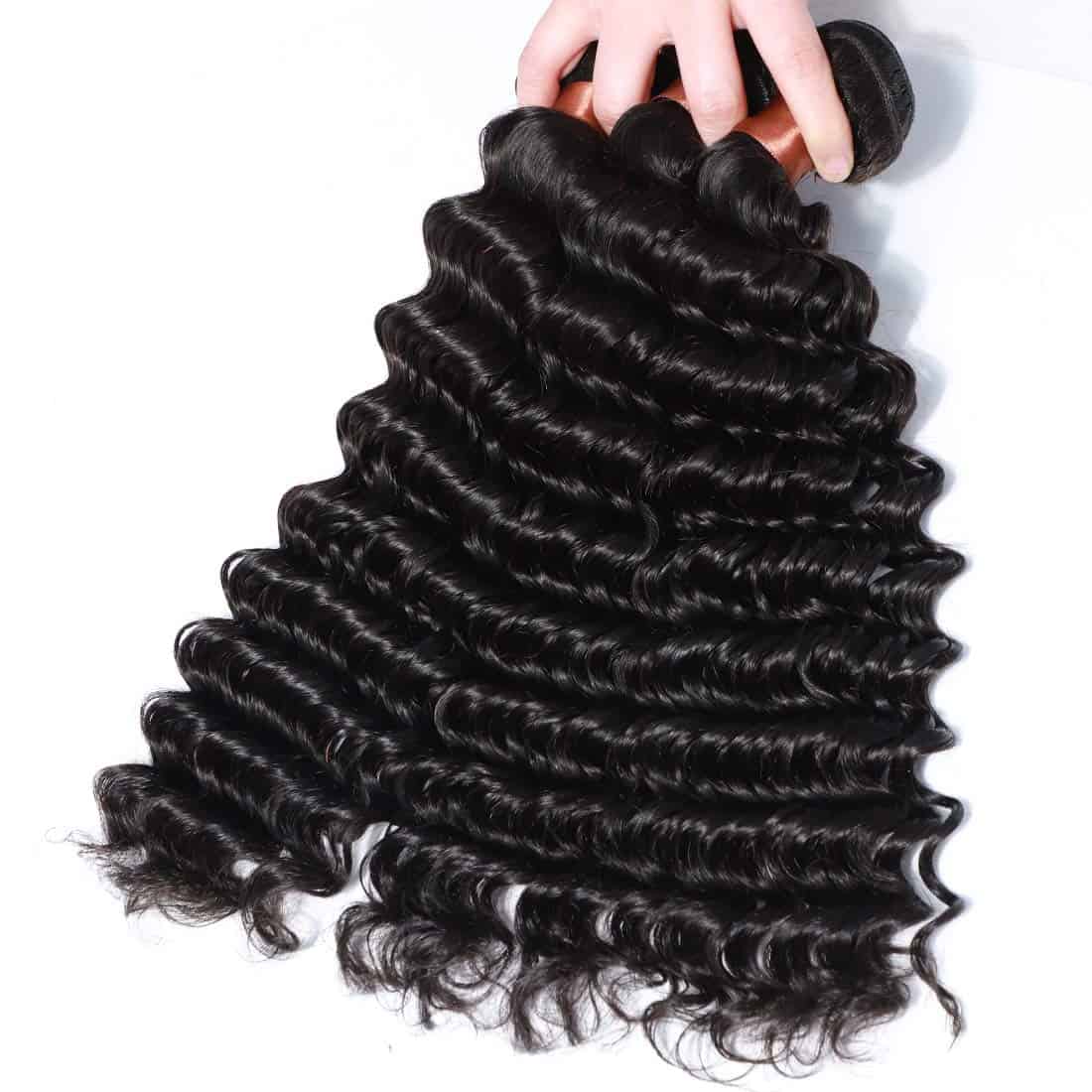 Angie Queen Brazilian Virgin Hair Deep Wave One Bundle 100% - Imagen 3