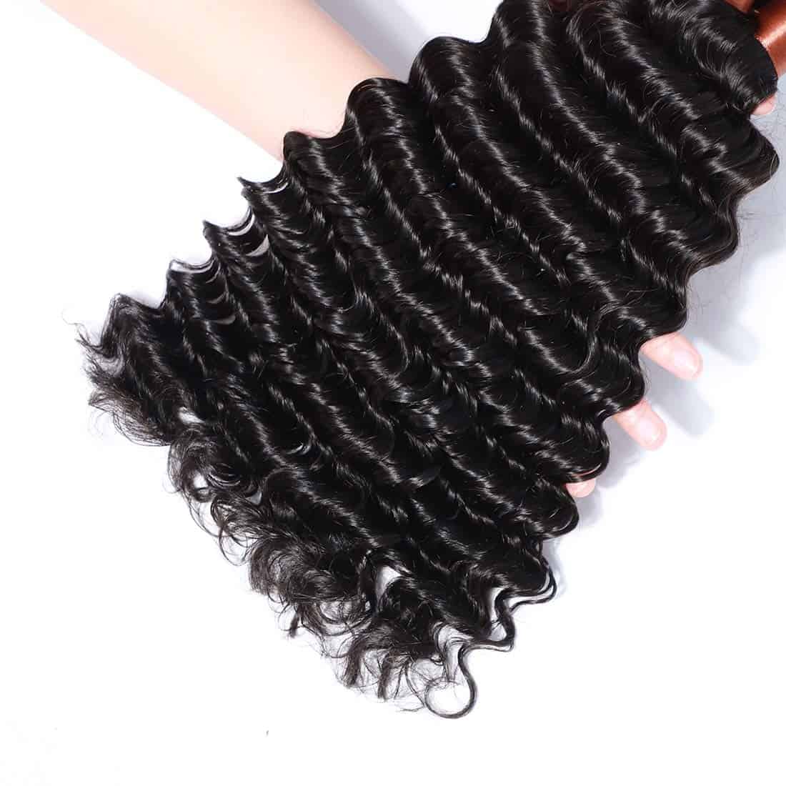 Angie Queen Brazilian Virgin Hair Deep Wave One Bundle 100% - Imagen 8