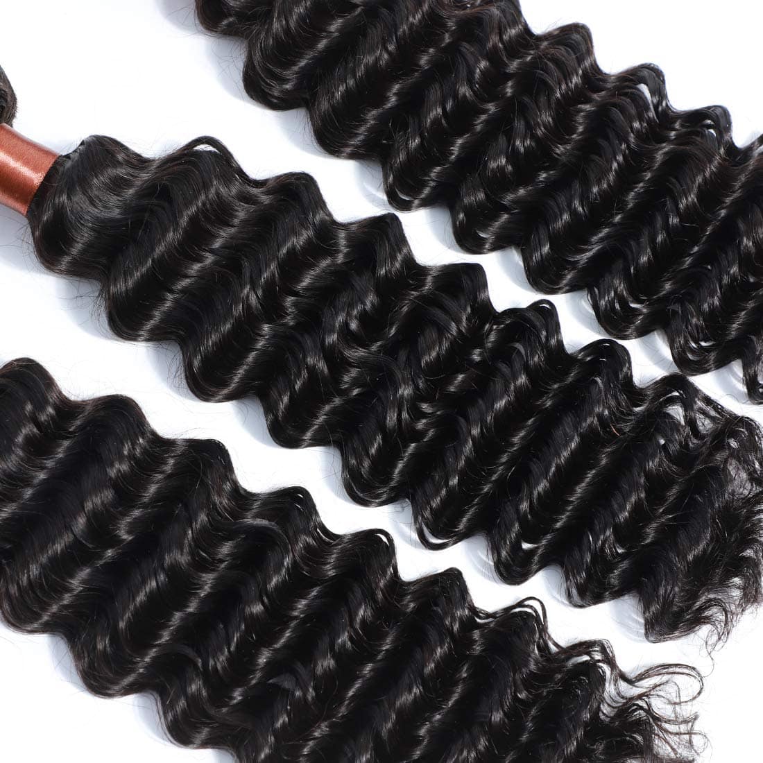 Angie Queen Brazilian Virgin Hair Deep Wave One Bundle 100% - Imagen 7