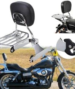 Respaldo Desmontable + Parrilla Para Equipaje Para Harley