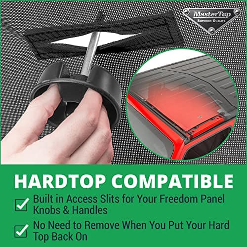 MasterTop Freedom Mesh Bimini Plus Top en Negro | - Imagen 5