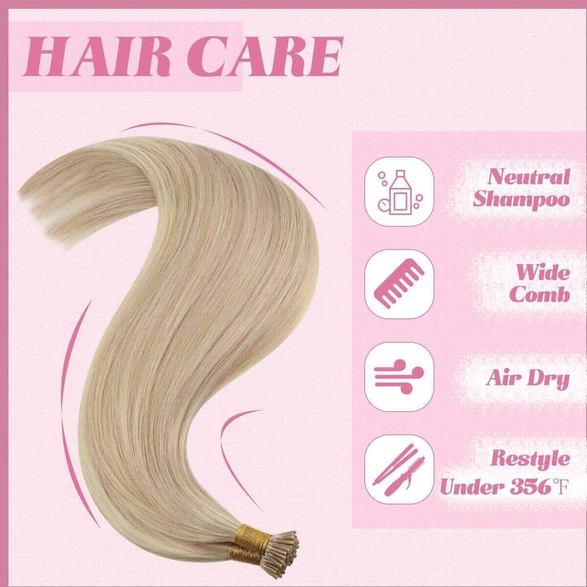 YoungSee Extensiones de Cabello con Puntas en I Destacadas - Imagen 7