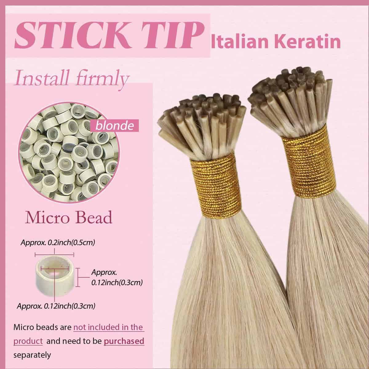 YoungSee Extensiones de Cabello con Puntas en I Destacadas - Imagen 5