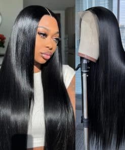 SAPPHIREWIGS Pelucas de Encaje Frontal 13x6 Negras Pelo