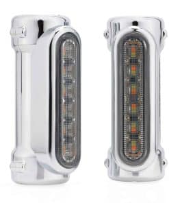Luces de Barra de Carretera para Motocicleta -Cromo-Lente Ah