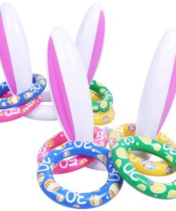 Juego de Anillos Inflables de Conejo de Pascua Max Fun