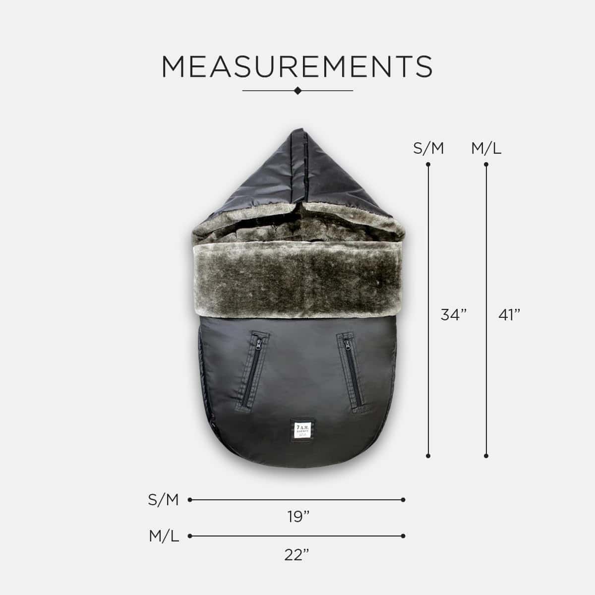 7AM Enfant Universal Footmuff - Bolsa de invierno repelente - Imagen 6