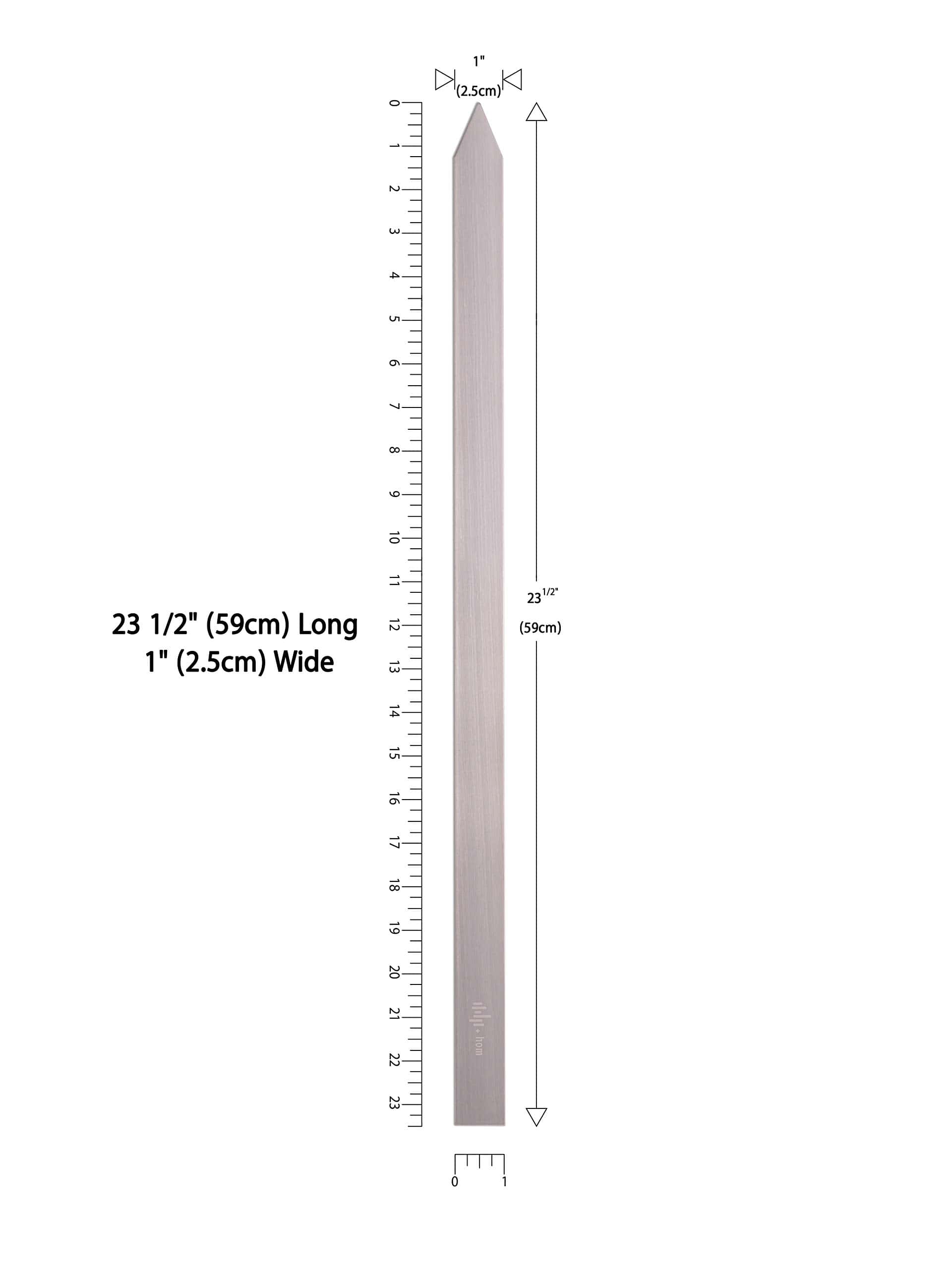 + HOM 6 Brochetas Planas de 1" de Ancho, Acero Inoxidable, - Imagen 3