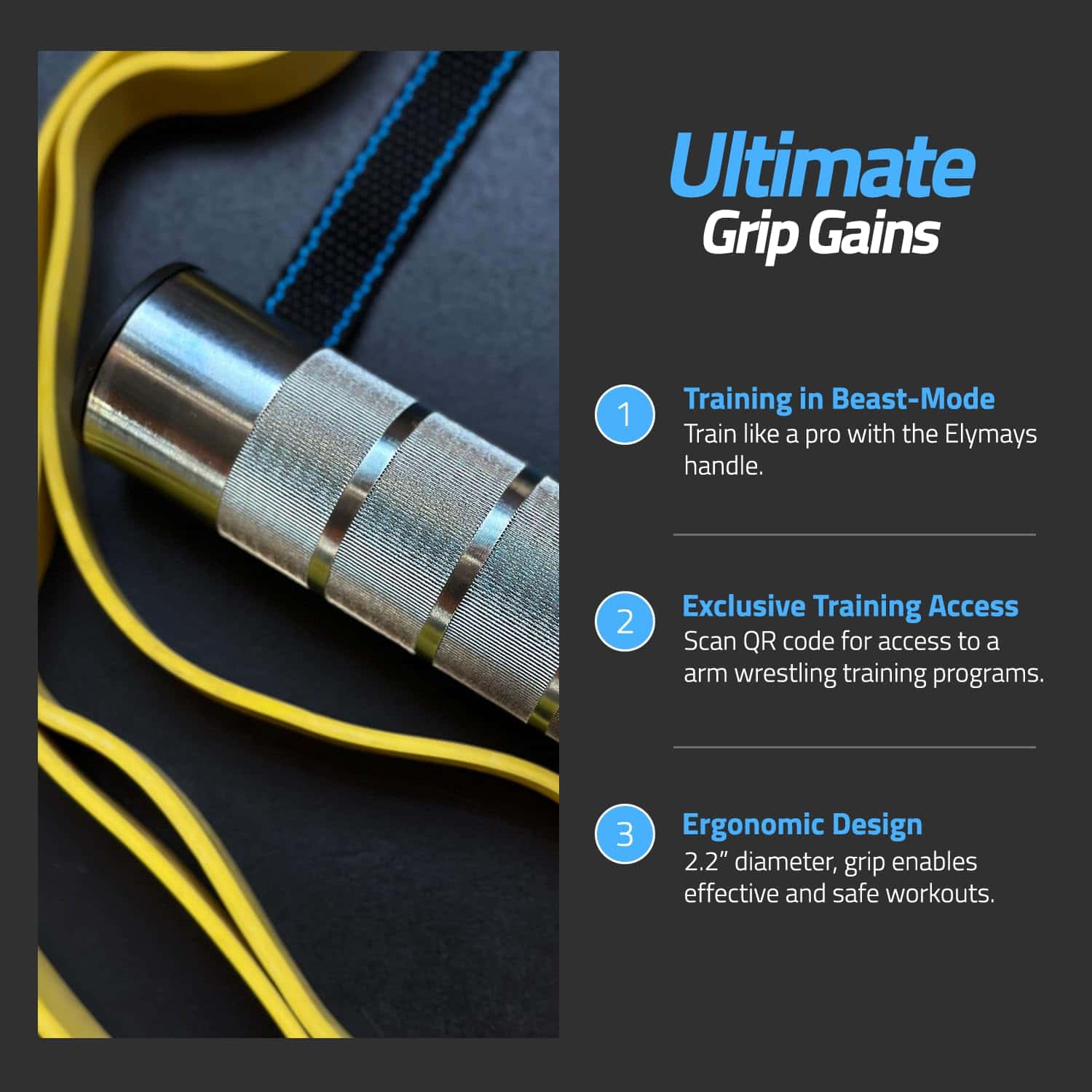 Manija para ejercicios de arm wrestling de Elymays - Manija - Imagen 6