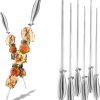 Brochetas de Acero Inoxidable Jean-Patrique para Asar a la