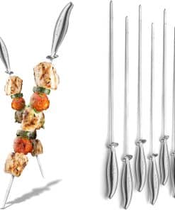 Brochetas de Acero Inoxidable Jean-Patrique para Asar a la