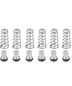 Fdit 6Pcs Válvula de Poppet Universal de Resorte de