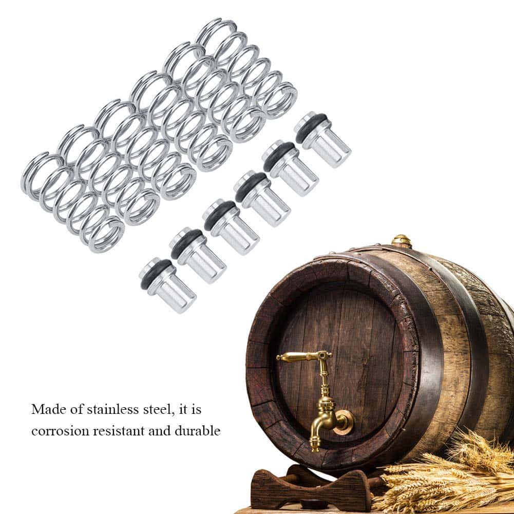 Fdit 6Pcs Válvula de Poppet Universal de Resorte de - Imagen 3