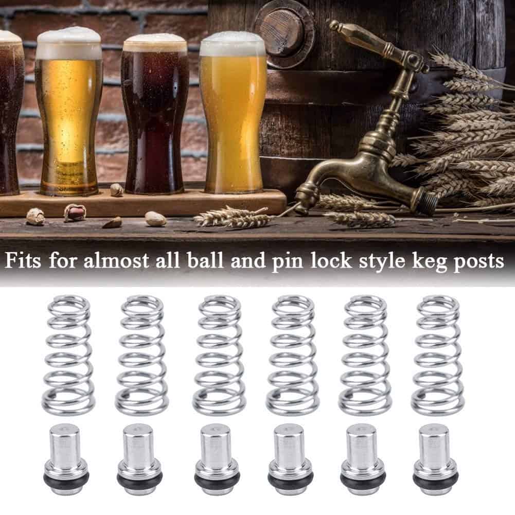 Fdit 6Pcs Válvula de Poppet Universal de Resorte de - Imagen 4