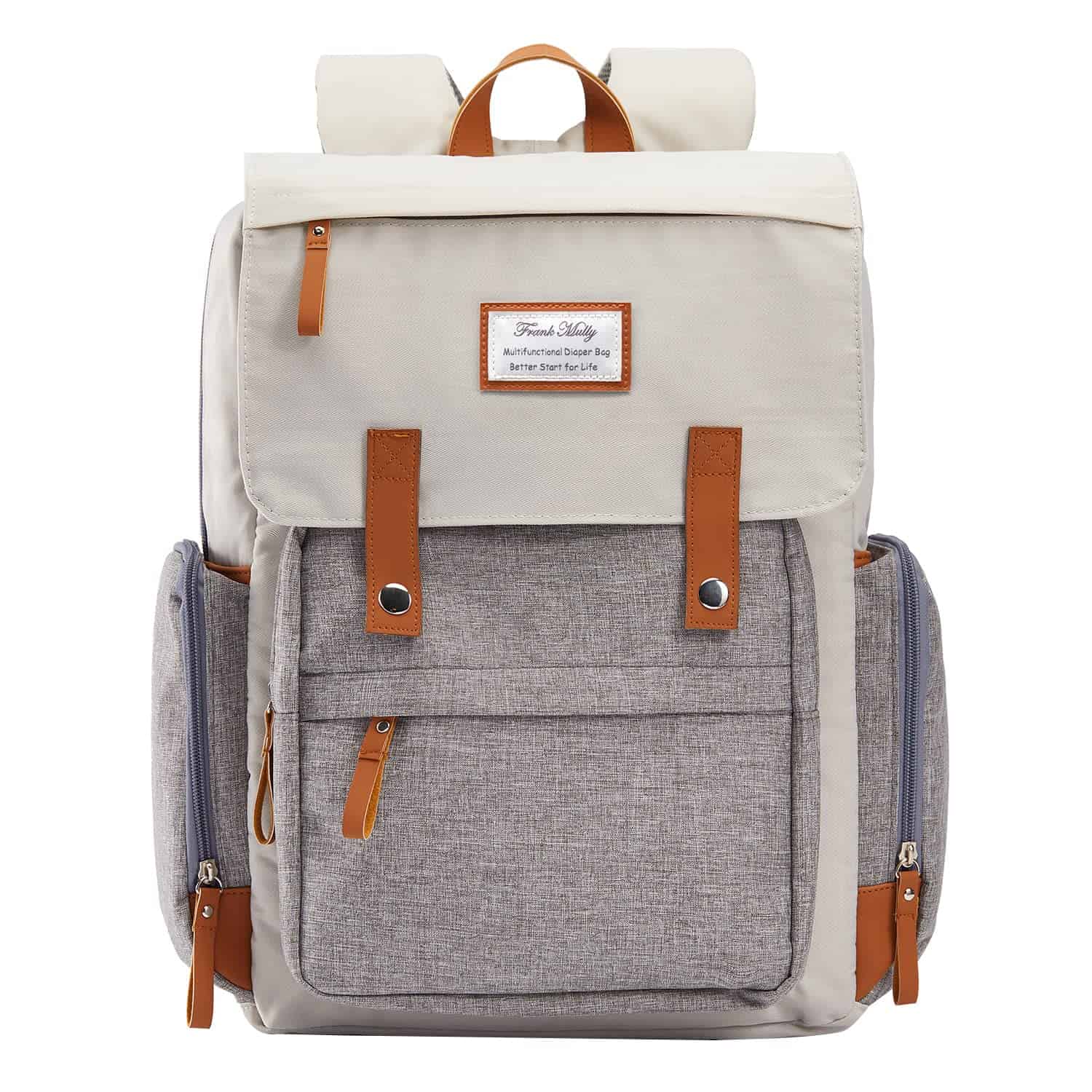 Mochila de pañales Frank Mully Grande -Cream White