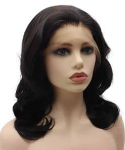 Pelucas de Encaje Frontal Sintético Resistente al Calor