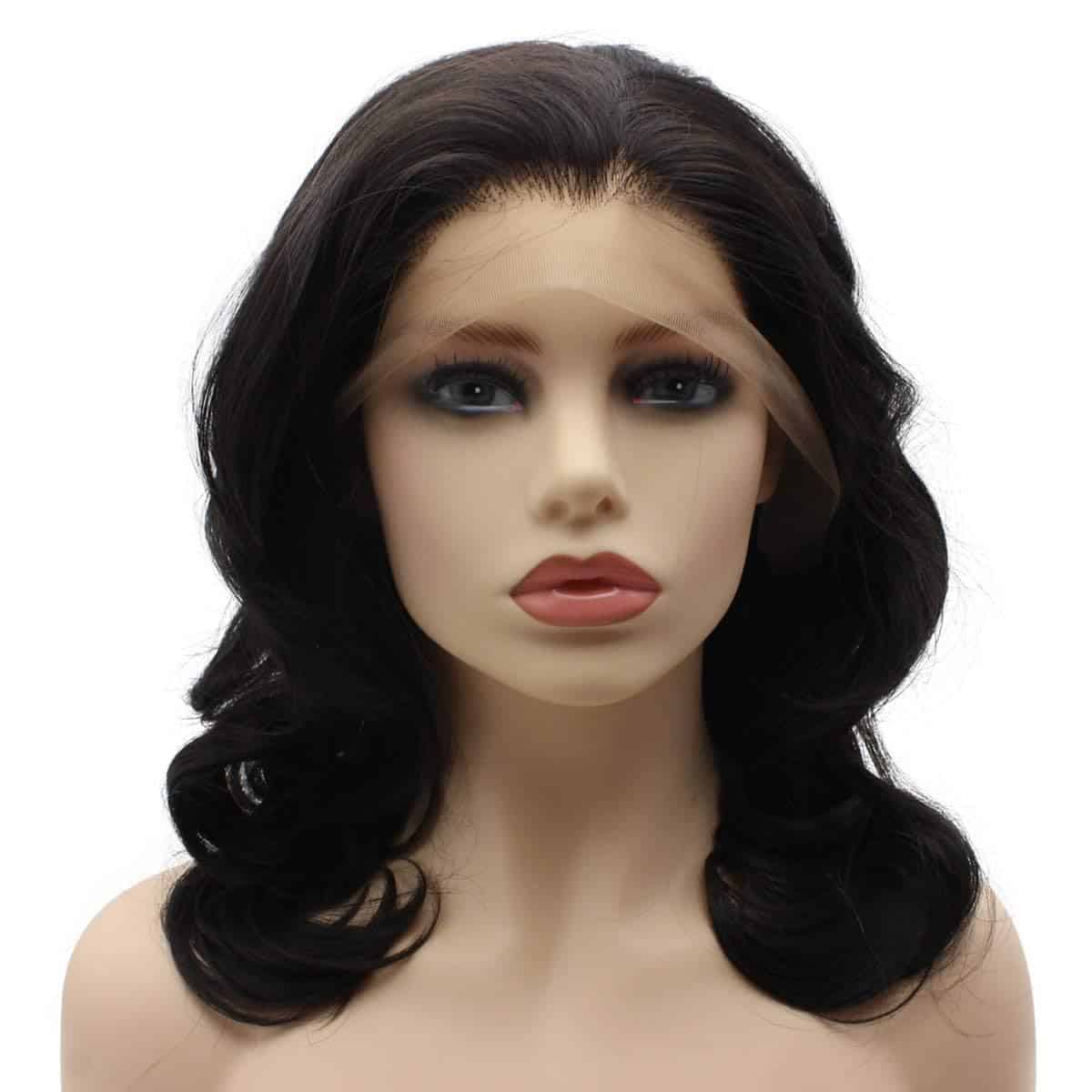 Pelucas de Encaje Frontal Sintético Resistente al Calor - Imagen 3