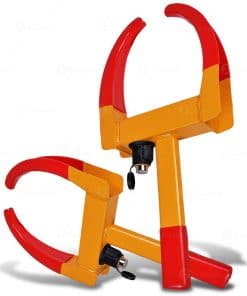 ZONETECH Bloqueo de Rueda de Seguridad Abrazadera de