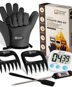 Guantes para Asar, Garras para Carne, Termómetro,