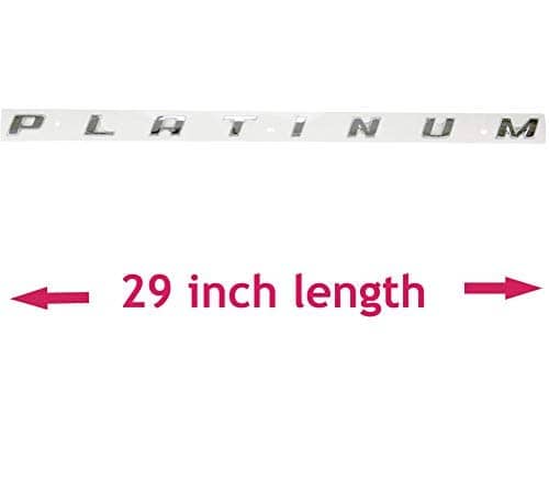 2pcs Emblema de Platino, Insignia Lateral de Platino 29 - Imagen 3