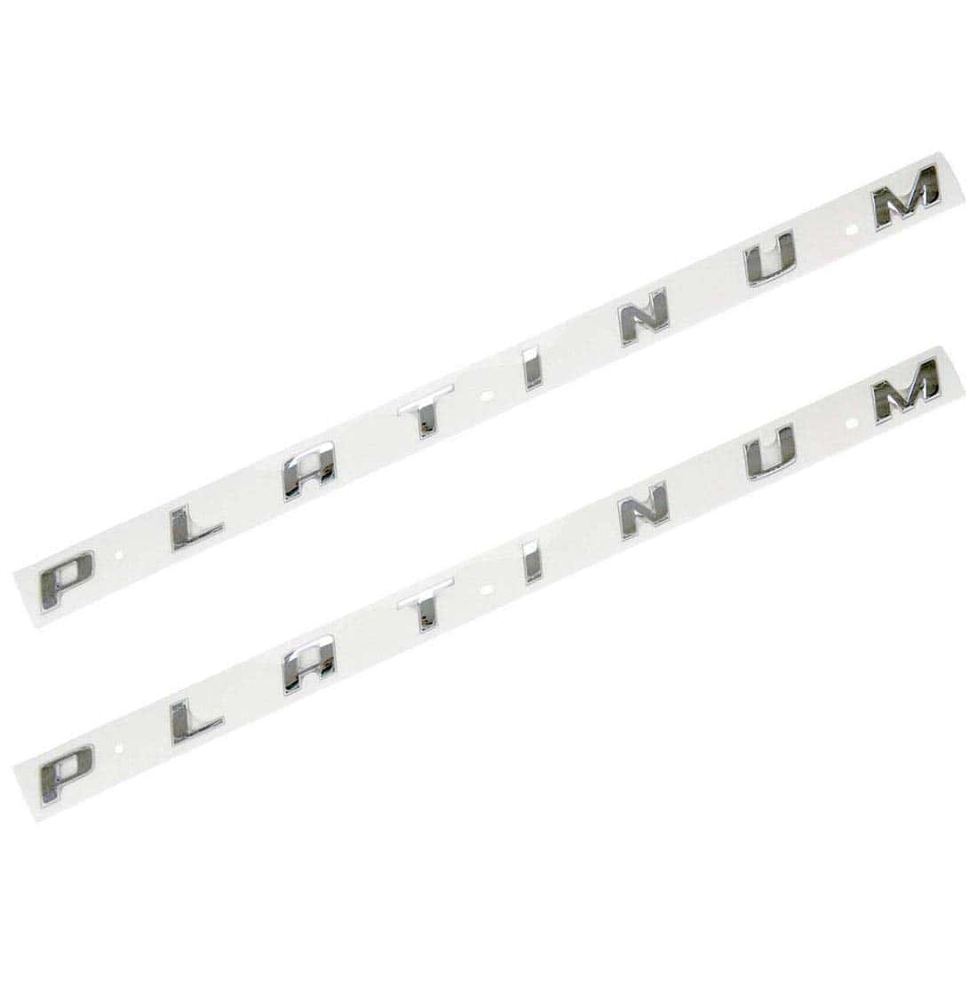 2pcs Emblema de Platino, Insignia Lateral de Platino 29
