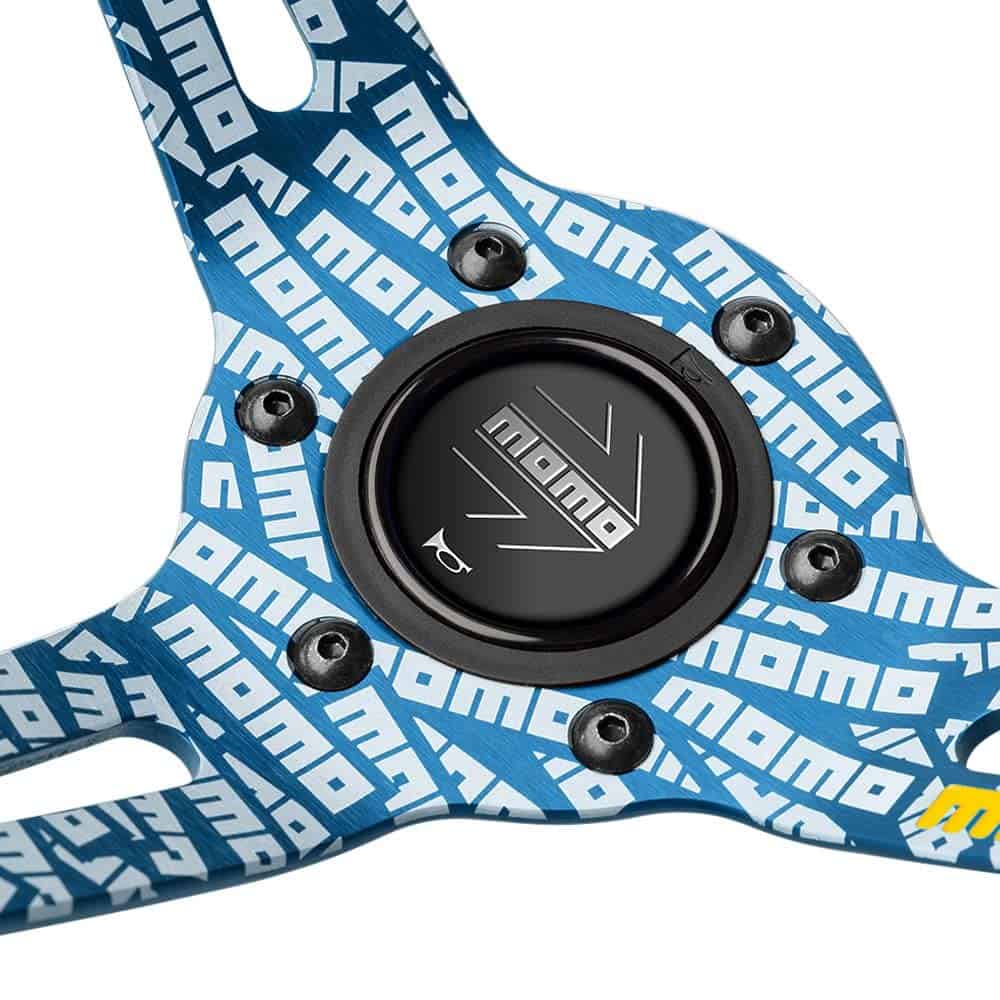 Volante de carreras MOMO Motorsport Ultra Street, Negro con - Imagen 3