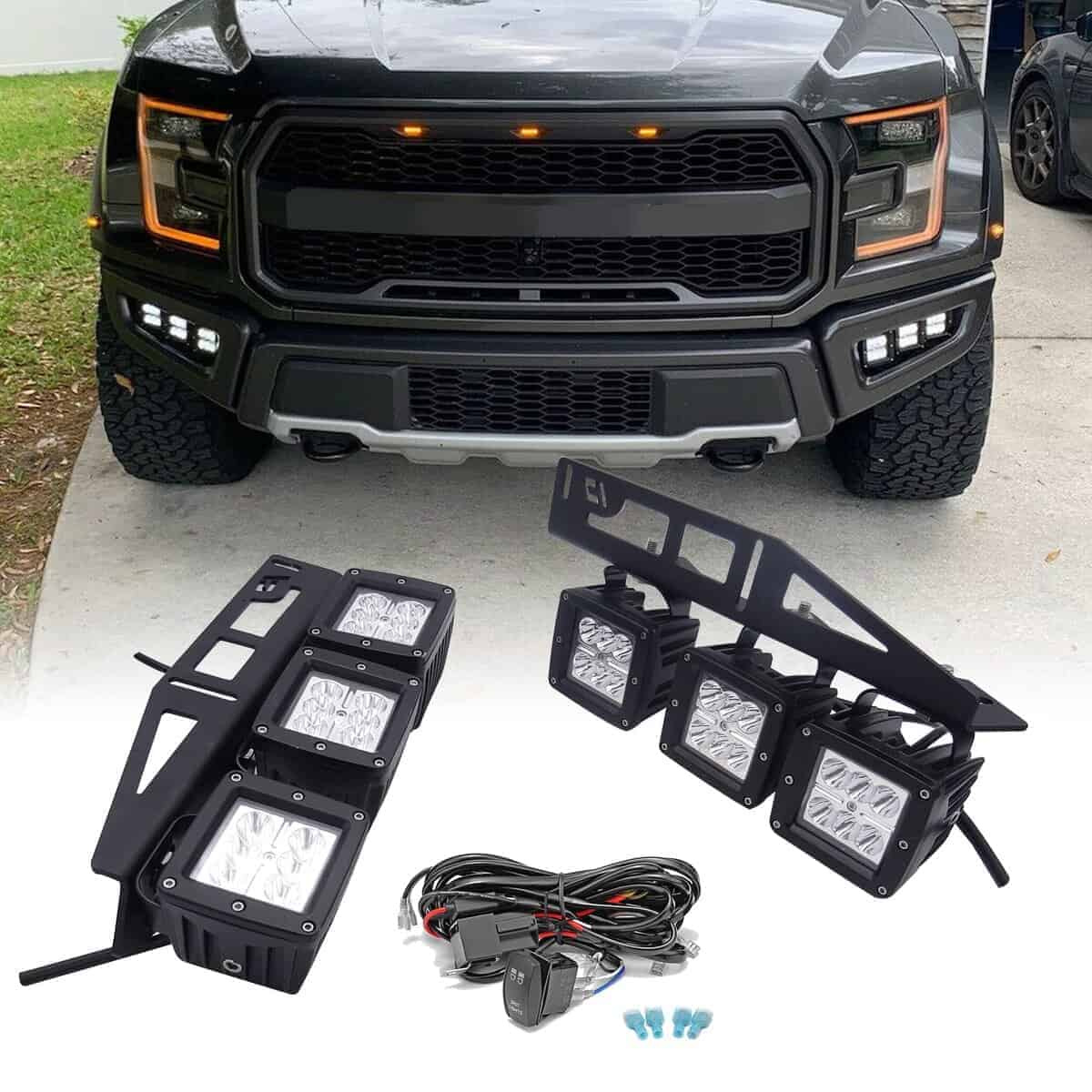 Kit de 6x 24W Luces de Niebla LED Pods y Soporte de Montaje