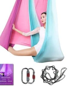Hamaca de Yoga Aéreo L:5M A:2.8M Set de -Morado de Cambio Gr