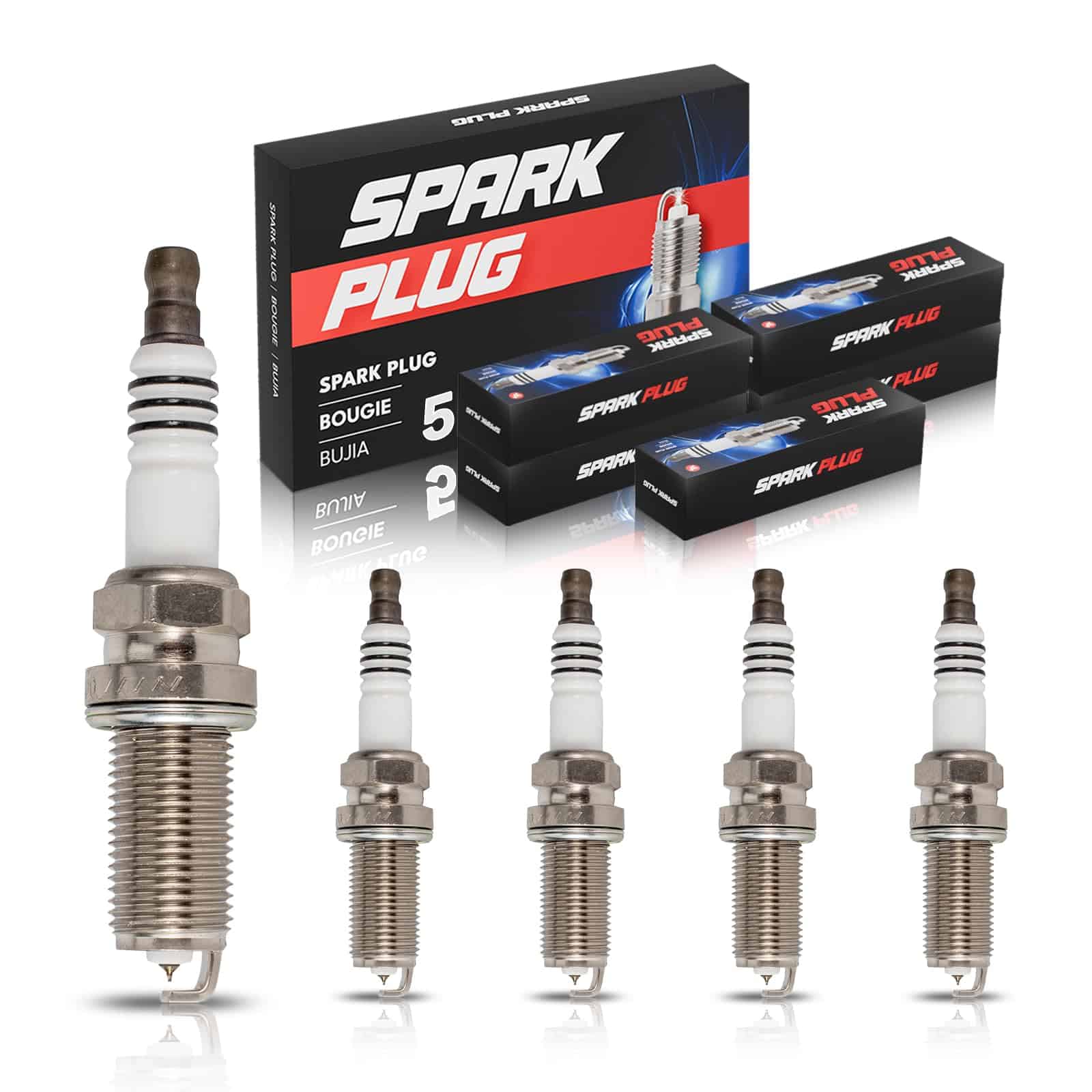 Conjunto de 5 bujías de iridio compatibles con Volvo C30