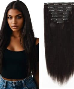 Extensiones de Cabello Clip Yaki Liso Ligero Lacer, Color