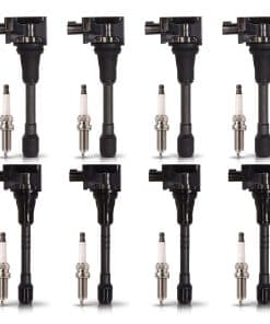 Conjunto de 8 bujías de iridio y 8 bobinas de encendido